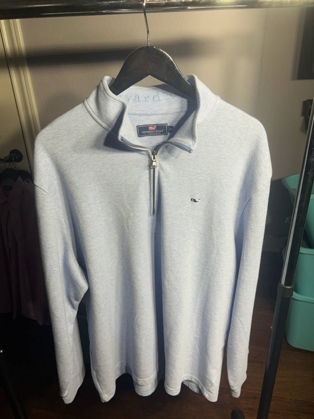 Vineyard Vines Light Blue Half-Zip Pullover